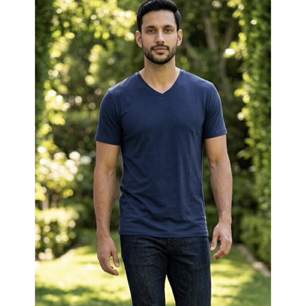 NWOT Swet Tailor Men’s Na y Softest V Neck Short Sleeve Tee Shirt - Size XXL